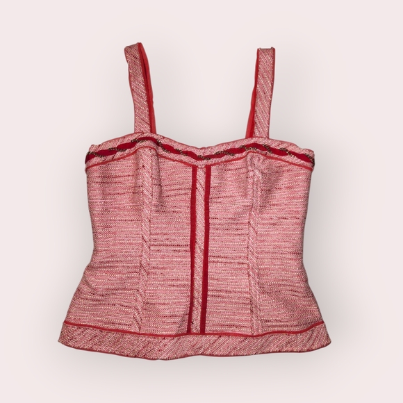 WHBM Pink Twee Corset Top 💗 - Picture 3 of 8